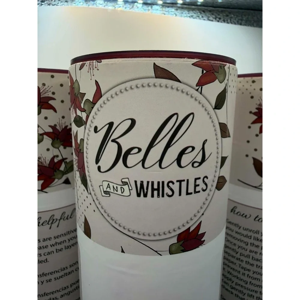 Belles & Whistles Latin Floral Transfer Lot of 3 Retired Pattern NEW Dixie Belle
